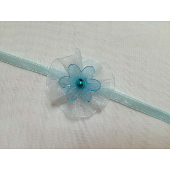 Csuklódísz vagy nyakdísz türkizkék 