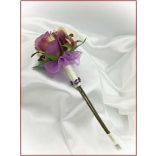 Lila-pasztell 5 felé repülő dobó-Örök-csokor 15 virágos 