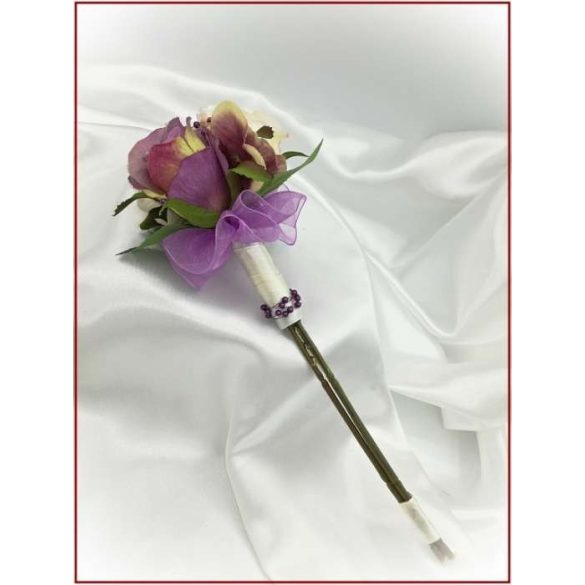 Lila-pasztell 5 felé repülő dobó-Örök-csokor 15 virágos 