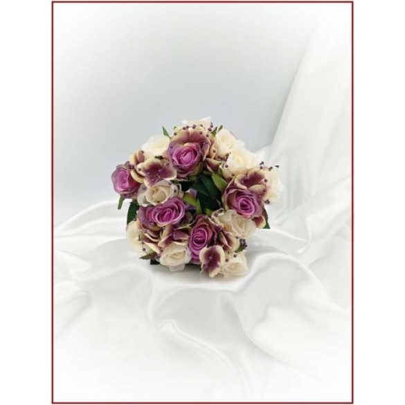 Lila-pasztell 5 felé repülő dobó-Örök-csokor 15 virágos 