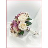 Lila-pasztell 5 felé repülő dobó-Örök-csokor 15 virágos 