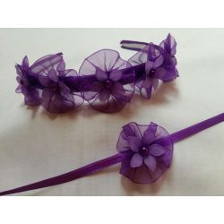 Hajráf sötét lila szett 