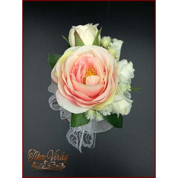 Barack-ekrü kitűző 