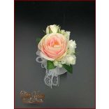 Barack-ekrü kitűző 