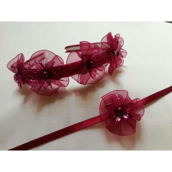 Hajráf bordó szett 