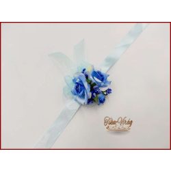 Csuklódísz kék rózsa-királykék díszítésű 