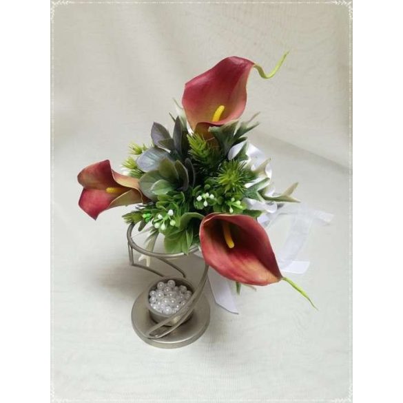 Bordós-zöldes kálas örök-csokor 