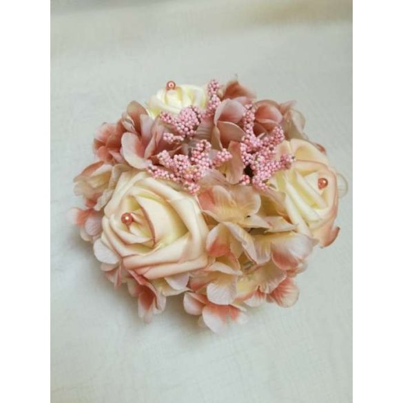 Asztaldísz vintage színű hamvas barack 