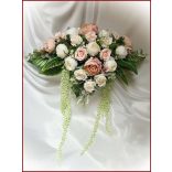 Vintage barack-ekrü örök--asztaldísz 