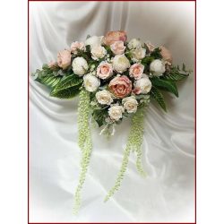 Vintage barack-ekrü örök--asztaldísz 