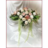 Vintage barack-ekrü örök--asztaldísz 