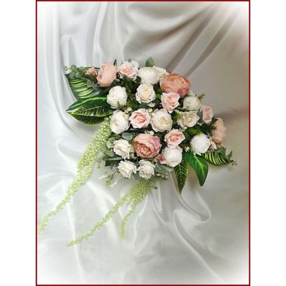 Vintage barack-ekrü örök--asztaldísz 