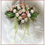 Vintage barack-ekrü örök--asztaldísz 