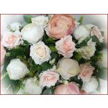 Vintage barack-ekrü örök--asztaldísz 