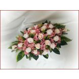 Mályvás-pasztell asztaldísz 