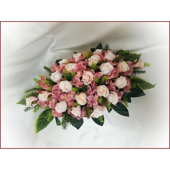 Mályvás-pasztell asztaldísz 