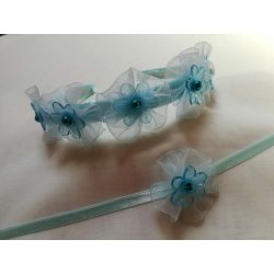 Hajráf türkizkék szett 