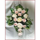 Vintage barack-ekrü örök--asztaldísz 