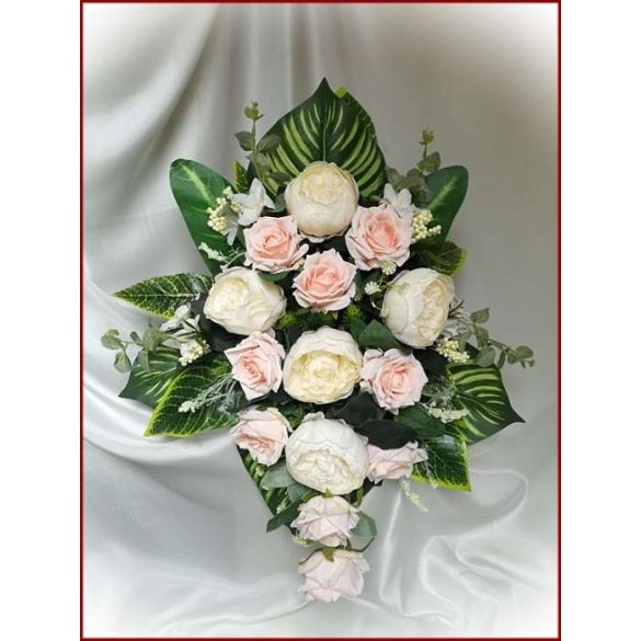 Vintage barack-ekrü örök--asztaldísz 