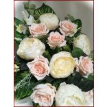 Vintage barack-ekrü örök--asztaldísz 