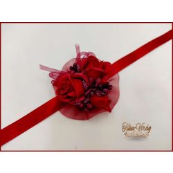 Csuklódísz bordó rózsa-bordó díszítésű 