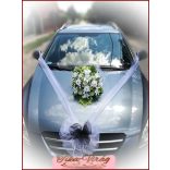 Fehér-fekete autódísz 