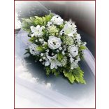 Fehér-fekete autódísz 