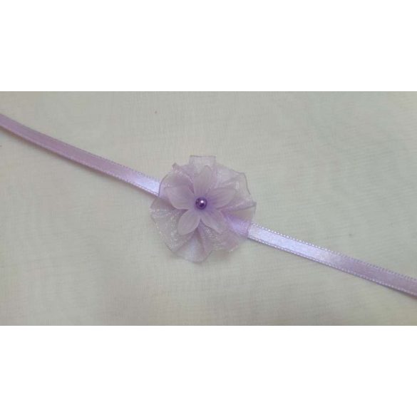 Csuklódísz vagy nyakdísz vil.lila-fehér 