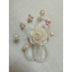 Ekrü-púder kontytű 