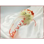 Korall-ekrü koszorúslány vagy köszöntő örök-csokor 