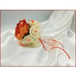 Korall-ekrü koszorúslány vagy köszöntő örök-csokor 