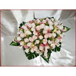 Mályvás-pasztell asztaldísz 