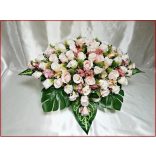 Mályvás-pasztell asztaldísz 