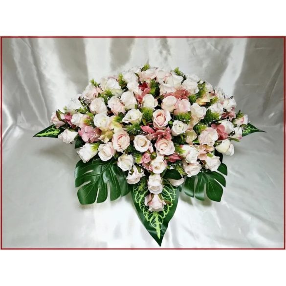 Mályvás-pasztell asztaldísz 