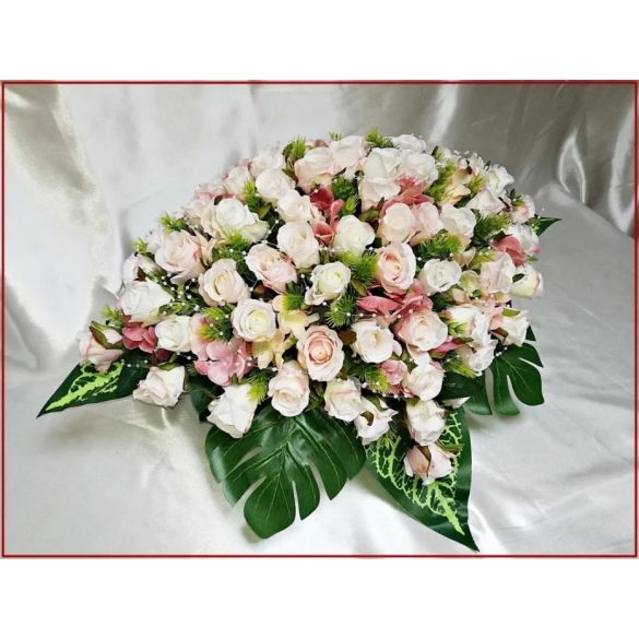 Mályvás-pasztell asztaldísz 