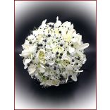 Fekete-fehér örök-csokor vagány menyasszonyoknak 