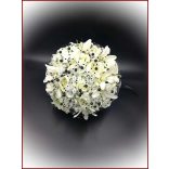 Fekete-fehér örök-csokor vagány menyasszonyoknak 