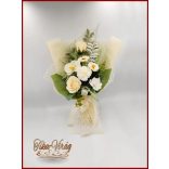 Ekrü színű szappan-virág csokor 