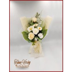 Ekrü színű szappan-virág csokor 