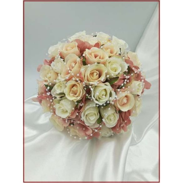 Mályvás-pasztell 32 szálas Örök-csokor 