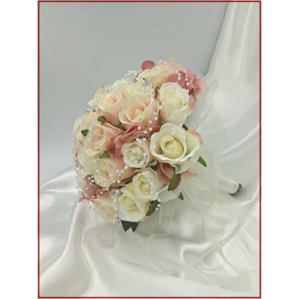 Mályvás-pasztell 32 szálas Örök-csokor 