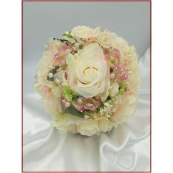 Hamvas barack rózsa Örök-csokor 