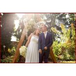 Pasztell Sárga Rózsás Menyasszonyi Örök Csokor Zöld Orchideával és Hortenziával kitűzővel 