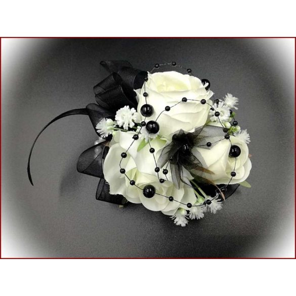 Fekete-fehér csuklódísz 