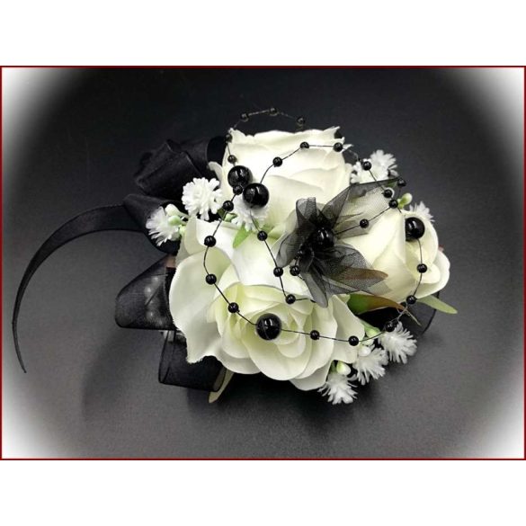 Fekete-fehér csuklódísz 