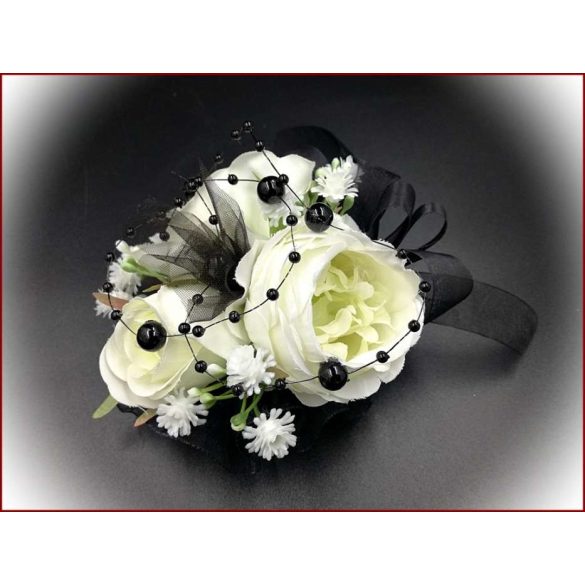 Fekete-fehér csuklódísz 