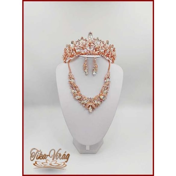 Gold-Rose Korona + Nyakék szett variáció 134746.