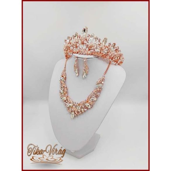 Gold-Rose Korona + Nyakék szett variáció 134746.