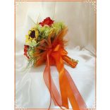 Napraforgós-rózsás-hortenziás örök-csokor 7 virágos 