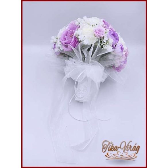 Lila fehér örökcsokor 